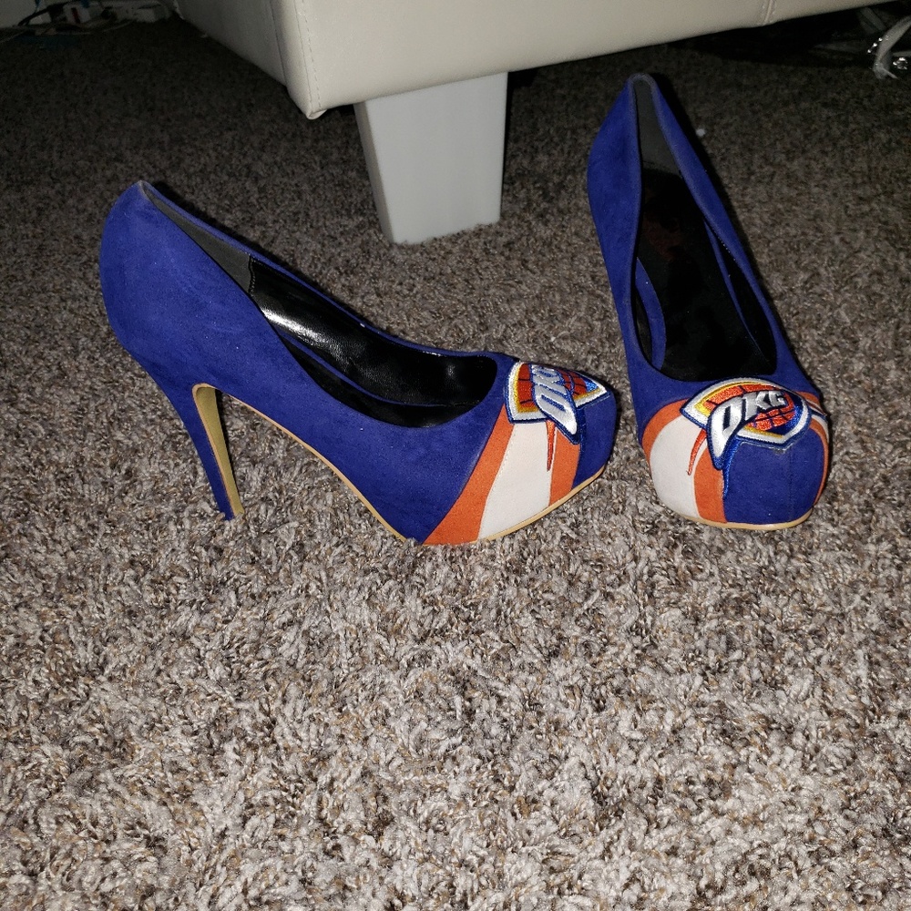 OKC Blue suede shoes